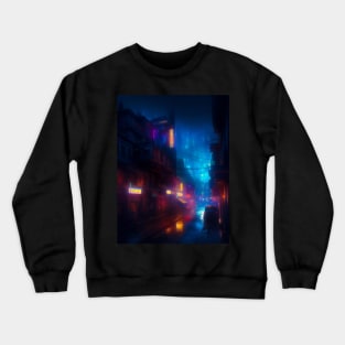 Neon Lit Nightlife Crewneck Sweatshirt